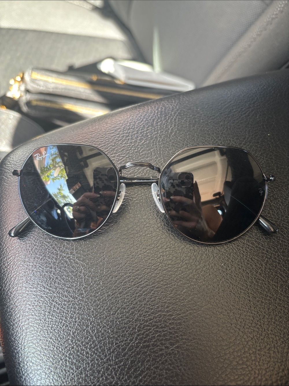 Ray-Ban Round Metal Sunglasses — Black Frames & Black Lenses